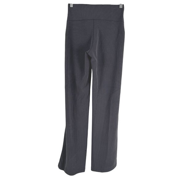 Lululemon Ribbed Softstreme Flared Pant Size 4 Charcoal Gray Pull On PT-2574 - Picture 4 of 12